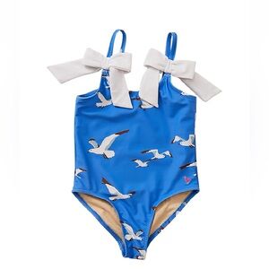 NWT Pink Chicken Lulu Swimsuit Seagulls 12-18 months